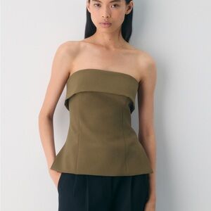 Babaton Olive Strapless Top